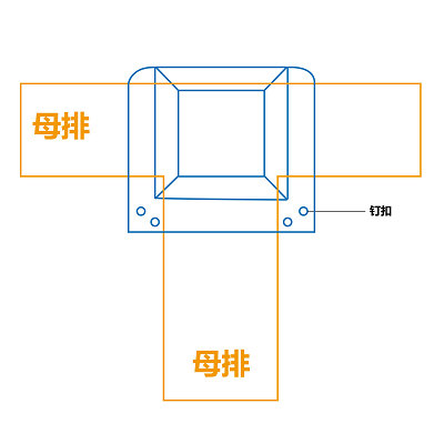 T型聚烯烃PE材质母排接点防护盒介绍